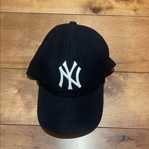 New Era Black Cap with White NY Emblem